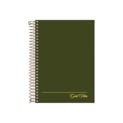 Ampad Gold Fibre Subject Notebook, 5" X 7", College Ruled, 100 Sheets, Green (20-801R)