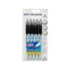 Expo Vis-a-Vis Wet Erase Marker, Fine Tip, Black Ink, 5/Pack (16665/2134050)