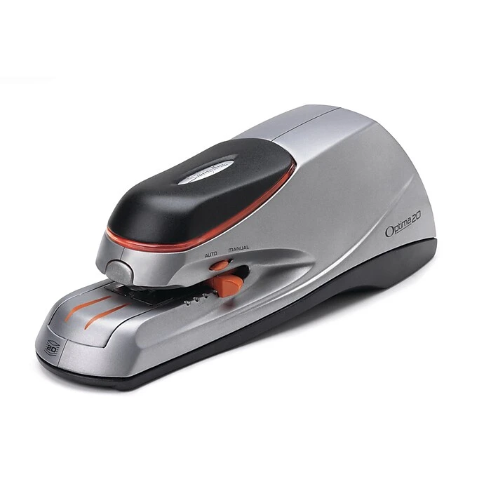 Swingline® Optima® Electric Stapler, 20 Sheet Capacity, Silver (48208) 1 Swingline® Optima® Electric Stapler, 20 Sheet Capacity, Silver (48208)