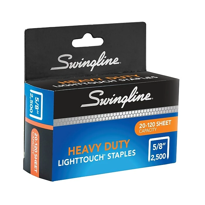 Swingline® LightTouch® Heavy Duty Staples, 5/8" Length, 2,500/Per Box (90009) 2 Swingline® LightTouch® Heavy Duty Staples, 5/8" Length, 2,500/Per Box (90009) - Image 2