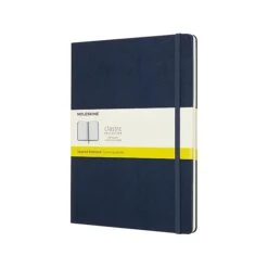 Moleskine Classic Professional Notebook, 5" X 8.25", Unruled, 120 Sheets, Sapphire Blue (893687)