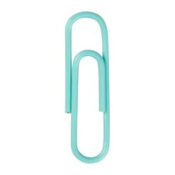 JAM Paper Small Paper Clips, Teal, 100/pack (21832064) -Office Supplies Shop sp58557624 sc7