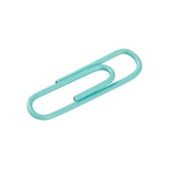 JAM Paper Small Paper Clips, Teal, 100/pack (21832064) -Office Supplies Shop sp58557747 sc7