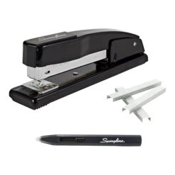 Swingline Commercial Desktop Stapler, 20-Sheet Capacity, Black, 5000 Staples (S7044401STP)