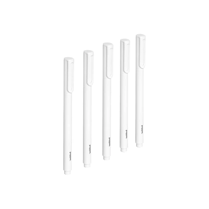 Poppin Signature Ballpoint Pen, Medium Point, Black Ink, 6/Pack (106180) 2 Poppin Signature Ballpoint Pen, Medium Point, Black Ink, 6/Pack (106180) - Image 2