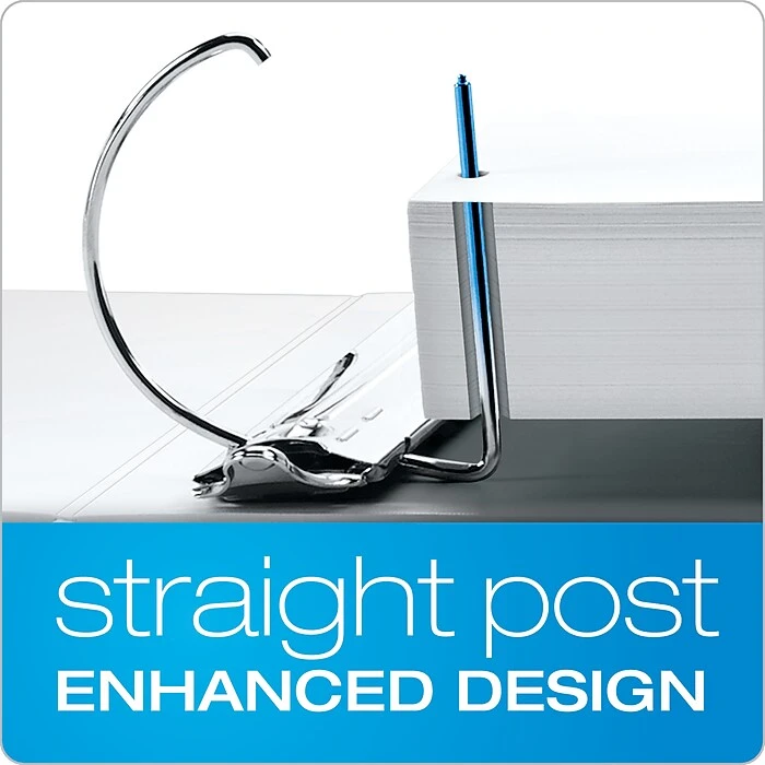 Cardinal ExpressLoad ClearVue 1 1/2" 3-Ring View Binder, White (CRD 49110CB) 2 Cardinal ExpressLoad ClearVue 1 1/2" 3-Ring View Binder, White (CRD 49110CB) - Image 2