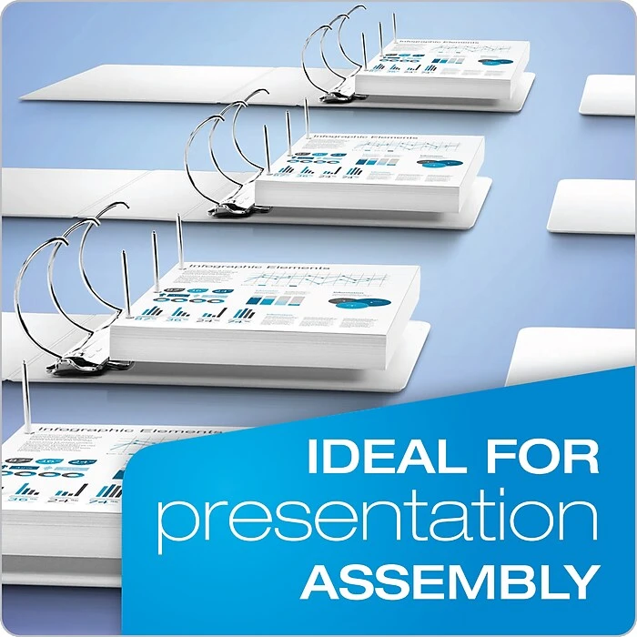 Cardinal ExpressLoad ClearVue 1 1/2" 3-Ring View Binder, White (CRD 49110CB) 3 Cardinal ExpressLoad ClearVue 1 1/2" 3-Ring View Binder, White (CRD 49110CB) - Image 3