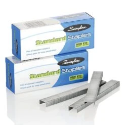 Swingline Standard Staples, 1/4" Leg Length, 5,000 Staples/Box, 100 Boxes/Carton (35108CT)