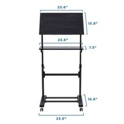 Mount-It! Mobile Portable Podium And Presentation Lectern, Height Adjustable Multi-Purpose Standing Desk Workstation (MI-7941) 8 Mount-It! Mobile Portable Podium And Presentation Lectern, Height Adjustable Multi-Purpose Standing Desk Workstation (MI-7941) -Office Supplies Shop sp7038282 sc7