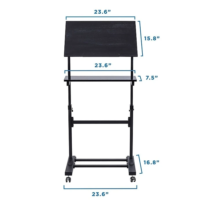 Mount-It! Mobile Portable Podium And Presentation Lectern, Height Adjustable Multi-Purpose Standing Desk Workstation (MI-7941) 4 Mount-It! Mobile Portable Podium And Presentation Lectern, Height Adjustable Multi-Purpose Standing Desk Workstation (MI-7941) - Image 4