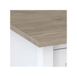 Bush Furniture Mayfield 2-Drawer Lateral File Cabinet, Letter/Legal, Pure White/Shiplap Gray, 30.79" (MAF131GW2-03) -Office Supplies Shop sp73744530 sc7