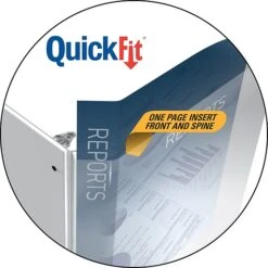 Stride QuickFit 1 1/2" 3-Ring View Binder, White (8702-00) -Office Supplies Shop sp75059869 sc7