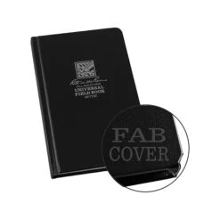 Rite In The Rain All-Weather Universal Memo Notebook, 4.38" X 7.25", Wide Ruled, 80 Sheets, Black (770F)