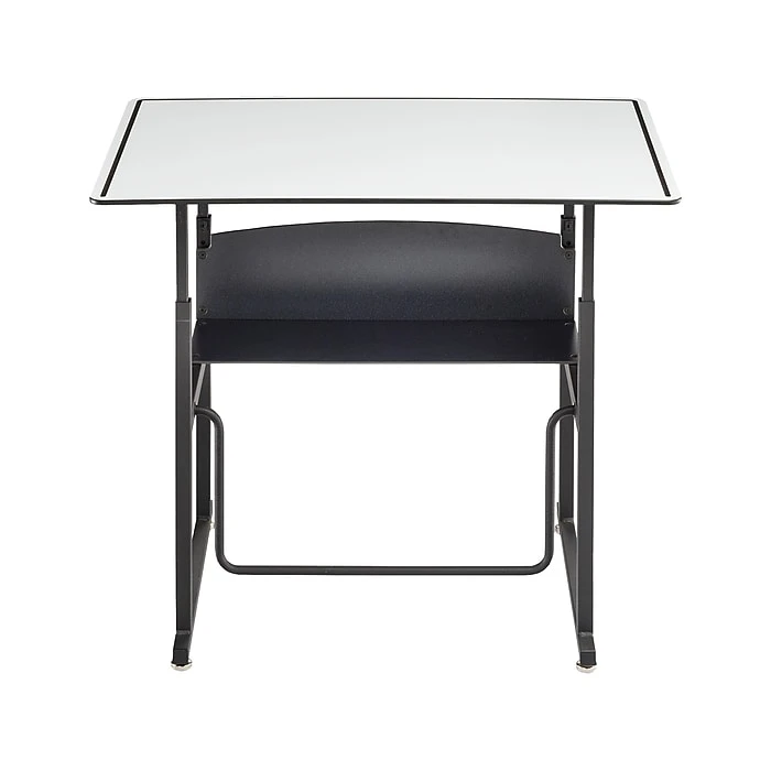 Safco AlphaBetter 26" - 42" Plastic/Steel Adjustable Desk, White/Black (1208DE) 1 Safco AlphaBetter 26" - 42" Plastic/Steel Adjustable Desk, White/Black (1208DE)
