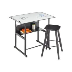 Safco AlphaBetter 26" - 42" Plastic/Steel Adjustable Desk, White/Black (1208DE) 15 Safco AlphaBetter 26" - 42" Plastic/Steel Adjustable Desk, White/Black (1208DE) -Office Supplies Shop sp79683255 sc7
