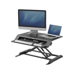 Fellowes Lotus LT 4"-16" Standing Desk Converter, Black (8215001) 10 Fellowes Lotus LT 4"-16" Standing Desk Converter, Black (8215001) -Office Supplies Shop sp84425474 sc7