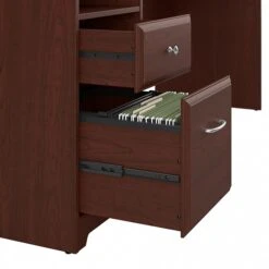 Bush Furniture Cabot 36"-42"H 3 Position L Shaped Sit To Stand Desk With Hutch, Harvest Cherry (CAB052HVC) 13 Bush Furniture Cabot 36"-42"H 3 Position L Shaped Sit To Stand Desk With Hutch, Harvest Cherry (CAB052HVC) -Office Supplies Shop sp85006069 sc7