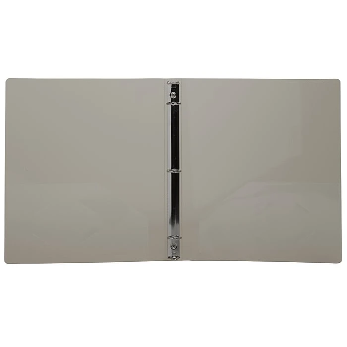 JAM Paper Designders 3/4" 3-Ring Flexible Poly Binder, Smoke Glass Twill (750T1SM) 4 JAM Paper Designders 3/4" 3-Ring Flexible Poly Binder, Smoke Glass Twill (750T1SM) - Image 4