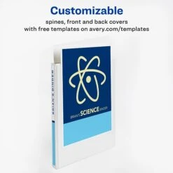 Avery Showcase Economy 1/2" 3-Ring View Binder, White (19551) -Office Supplies Shop sp90638033 sc7