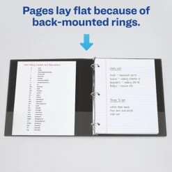 Avery Mini Durable 1" 3-Ring Non-View Binder, Black (27257) -Office Supplies Shop sp92173241 sc7