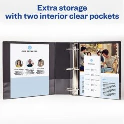 Avery Mini Durable 1" 3-Ring Non-View Binder, Black (27257) -Office Supplies Shop sp92173308 sc7