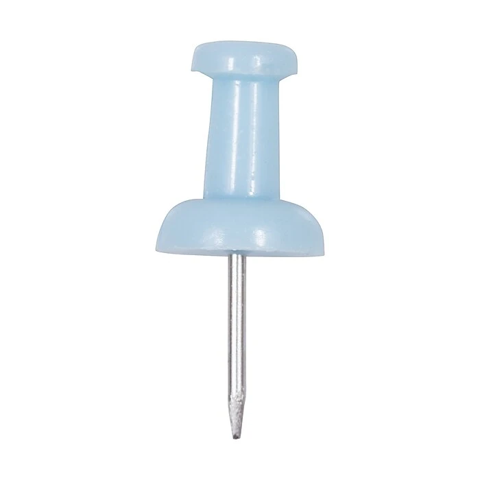 JAM Paper Pushpins, Baby Blue, 100/Pack (222419047) 3 JAM Paper Pushpins, Baby Blue, 100/Pack (222419047) - Image 3